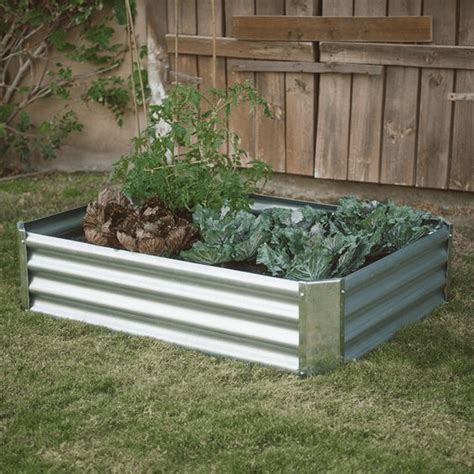 corrugated sheet metal garden beds|corrugated metal raised bed corners.